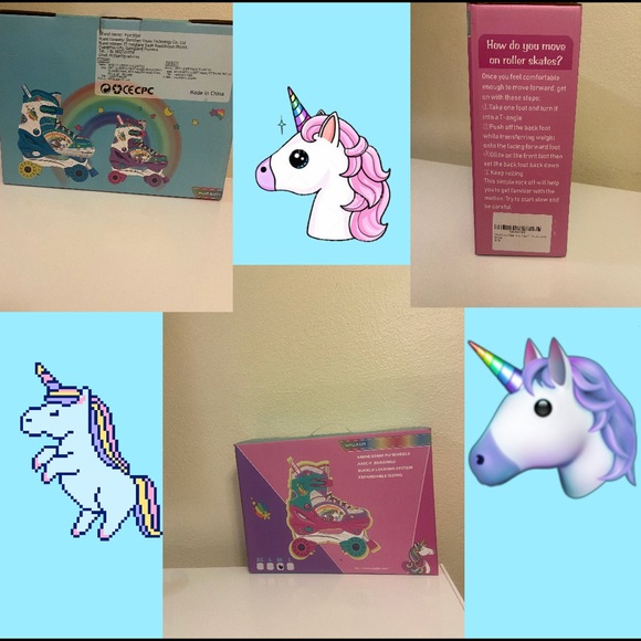 Unicorn adjustable skates that start at size M and can fit for a 5 year old - Picture 2 of 4